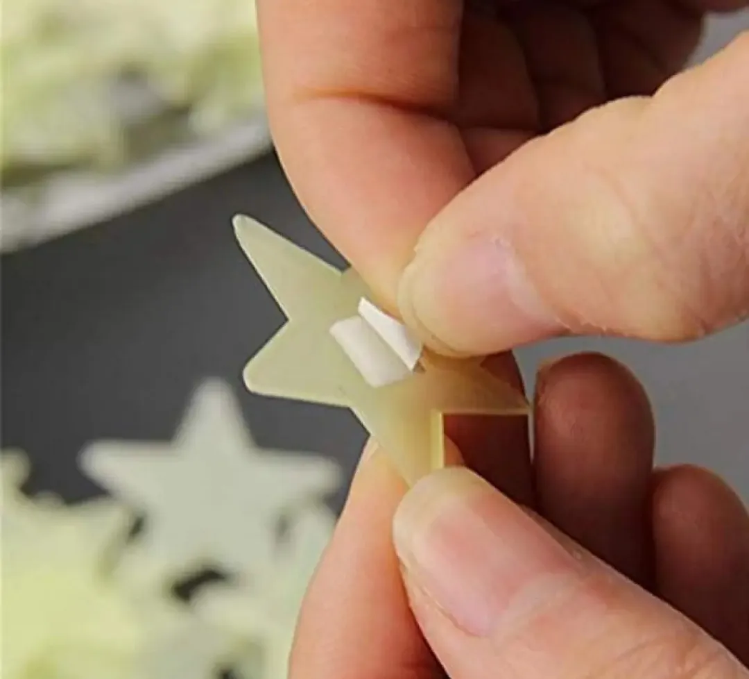 100 pcs 3D Stickers shining Statrs
