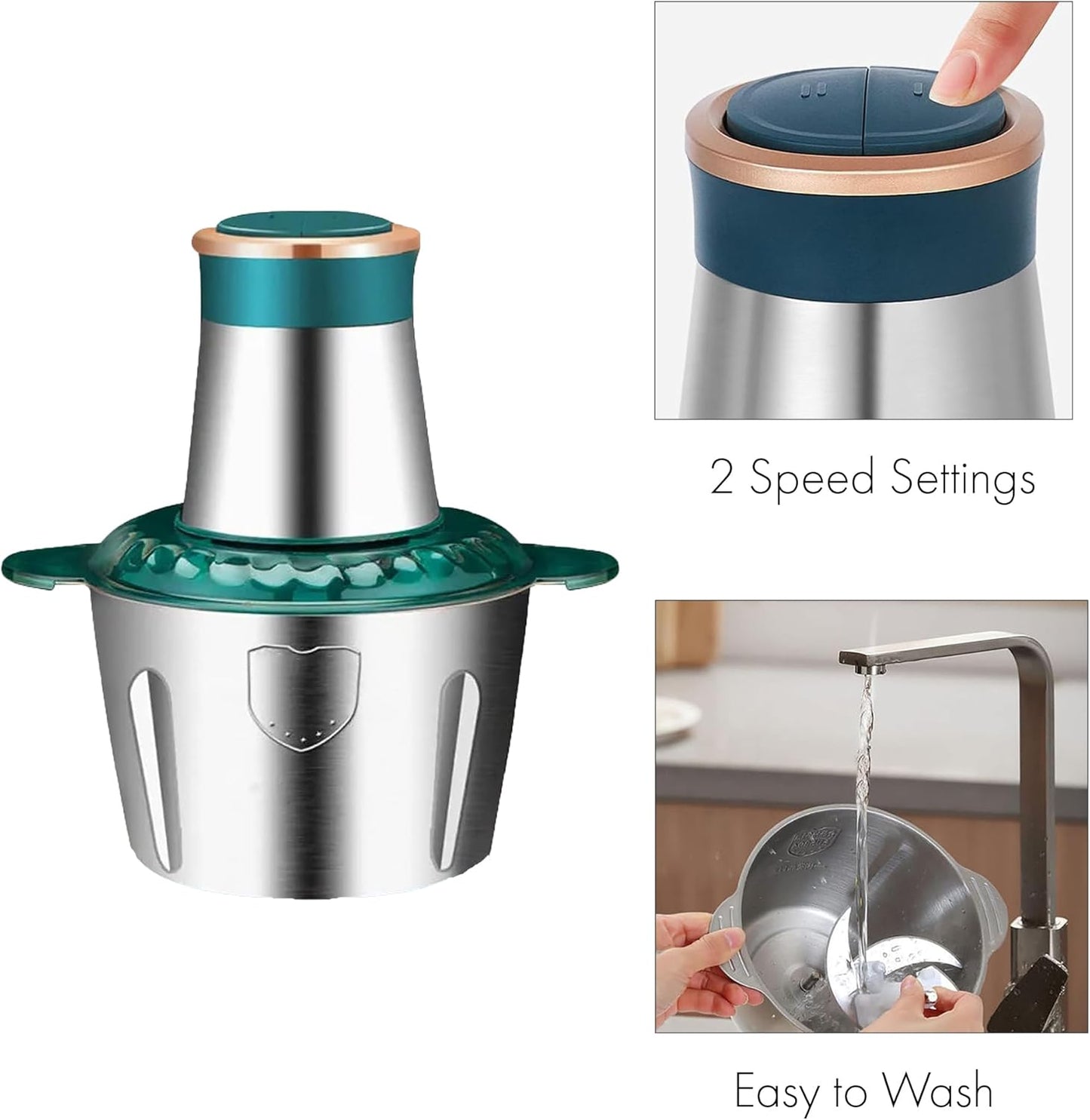 Kitchen Expert 3L Stainless Steel Food Chopper