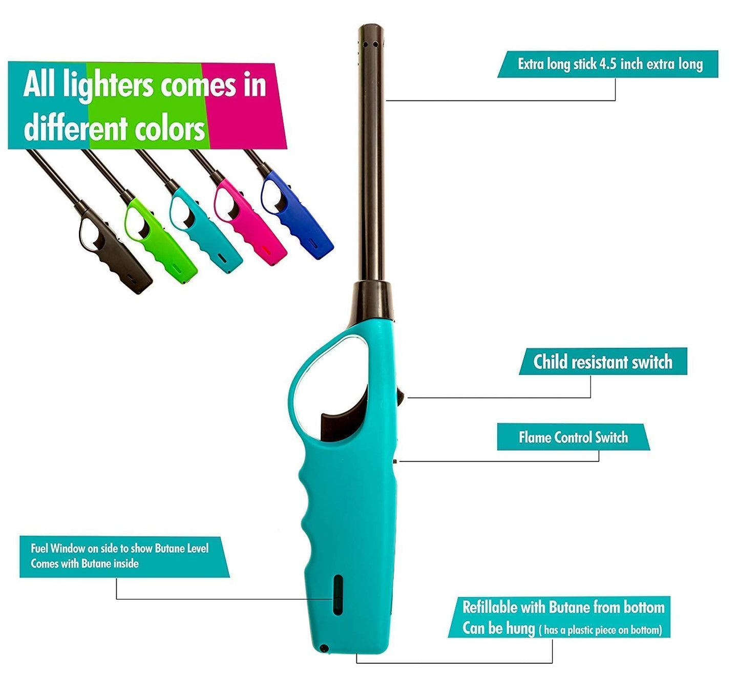 Kitchen Refillable Gas Lighter