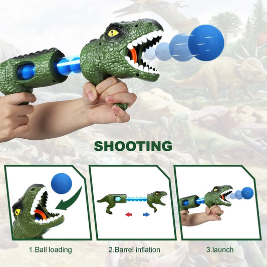 Dinosaur Shooting Game With 6 Balls